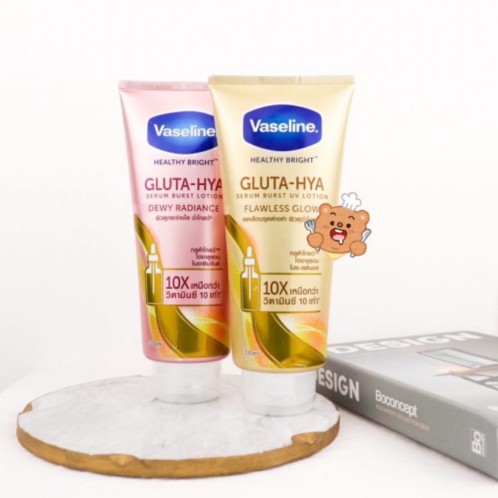 Dưỡng Trắng body Vaseline 10 X Gluta-Hya dưỡng trắng bật tone